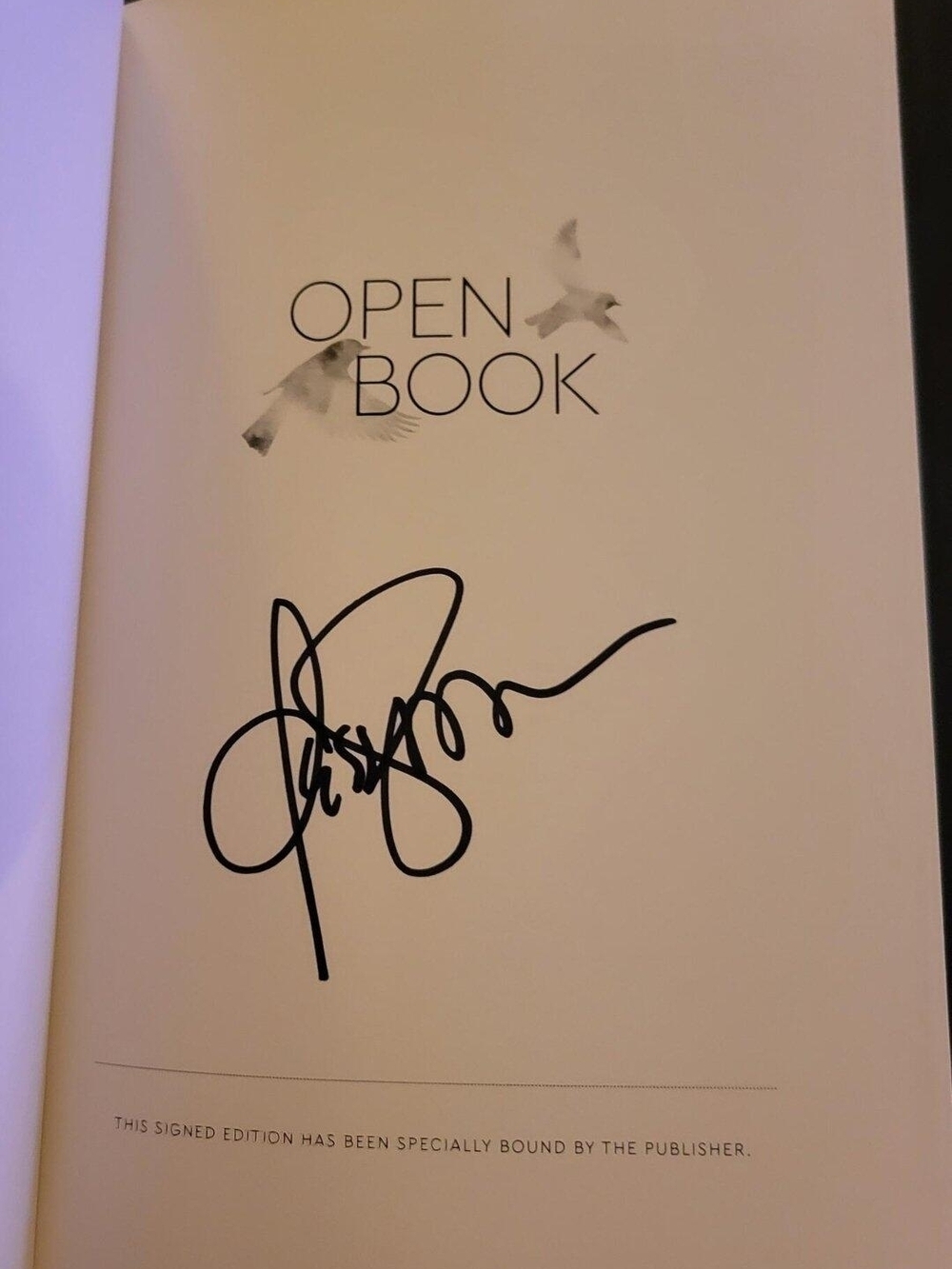 "Open Book" by Jessica Simspon - Signed First Edition - Picture 2 of 2